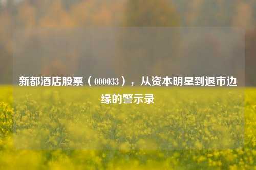 新都酒店股票(000033),从资本明星到退市边缘的警示录