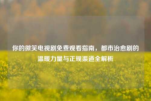 你的微笑电视剧免费观看指南,都市治愈剧的温暖力量与正规渠道全解析