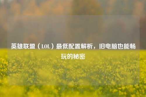 英雄联盟（LOL）更低配置解析，旧电脑也能畅玩的秘密