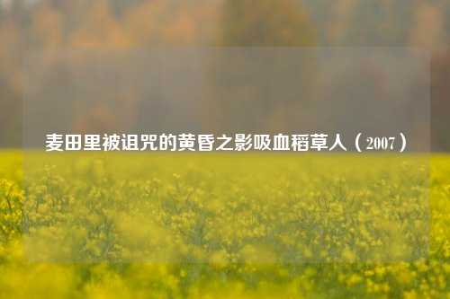 麦田里被诅咒的黄昏之影吸血稻草人(2007)