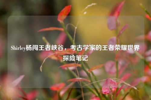 Shirley杨闯王者峡谷,考古学家的王者荣耀世界探险笔记