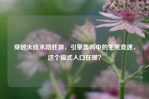 穿越火线末路狂飙,引擎轰鸣中的生死竞速,这个模式入口在哪?