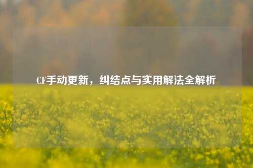 CF手动更新，纠结点与实用解法全解析