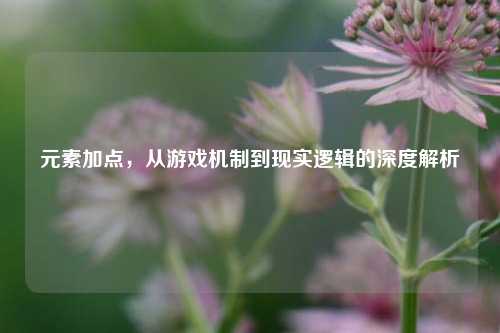 元素加点,从游戏机制到现实逻辑的深度解析