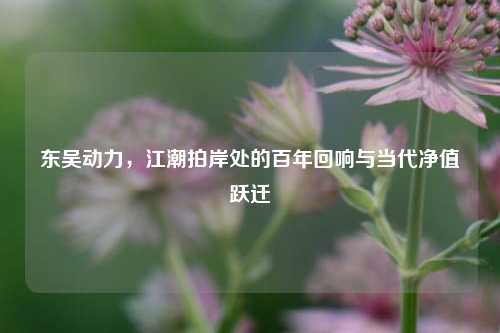 东吴动力,江潮拍岸处的百年回响与当代净值跃迁