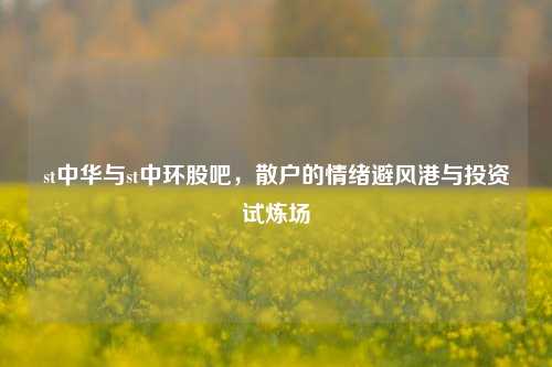 st中华与st中环股吧,散户的情绪避风港与投资试炼场