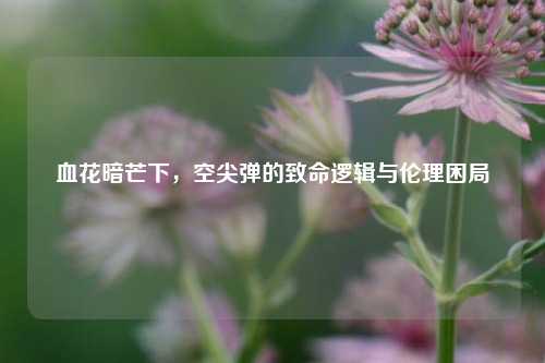 血花暗芒下,空尖弹的致命逻辑与伦理困局