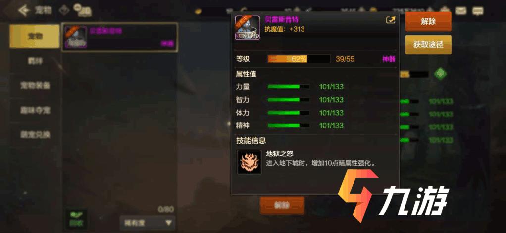 dnf宠物贝雷斯,跪求DNF第八章所有宠物介绍与排名